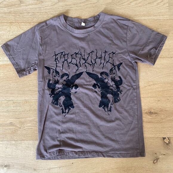 Frenchie Suffocation Tee in Tan - Picture 1 of 4